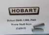 Hobart H600,P660, L800 Mixer Worm Gear Keys 00-012430-00051  Two keys On Shaft # 5-8